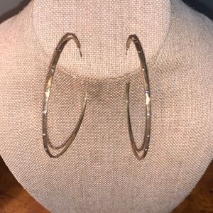 Sara Blaine gold hoop earrings